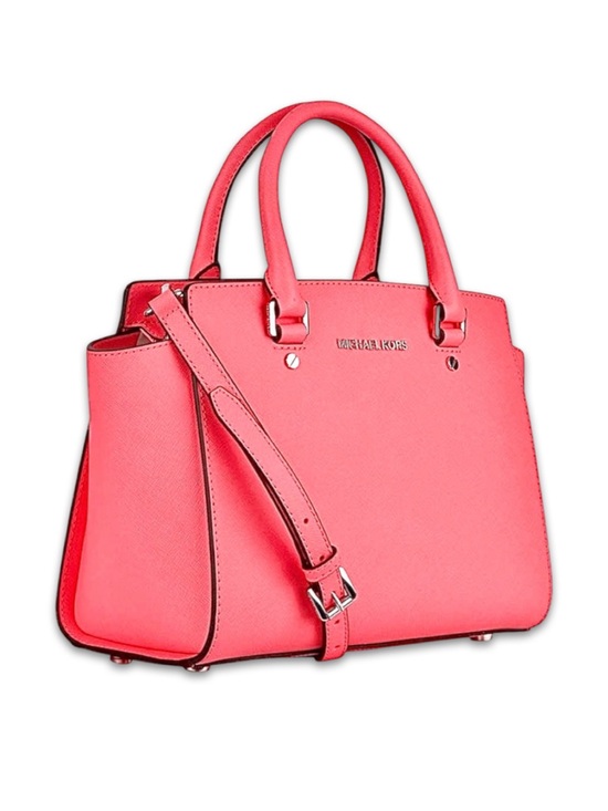 Michael Kors Handbags - Like New Michael Kors Genuine Leather Pink Satchel convertible Selma